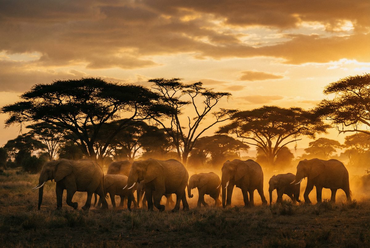看片非洲野生动物视频 非洲草原大象迁徙视频教程